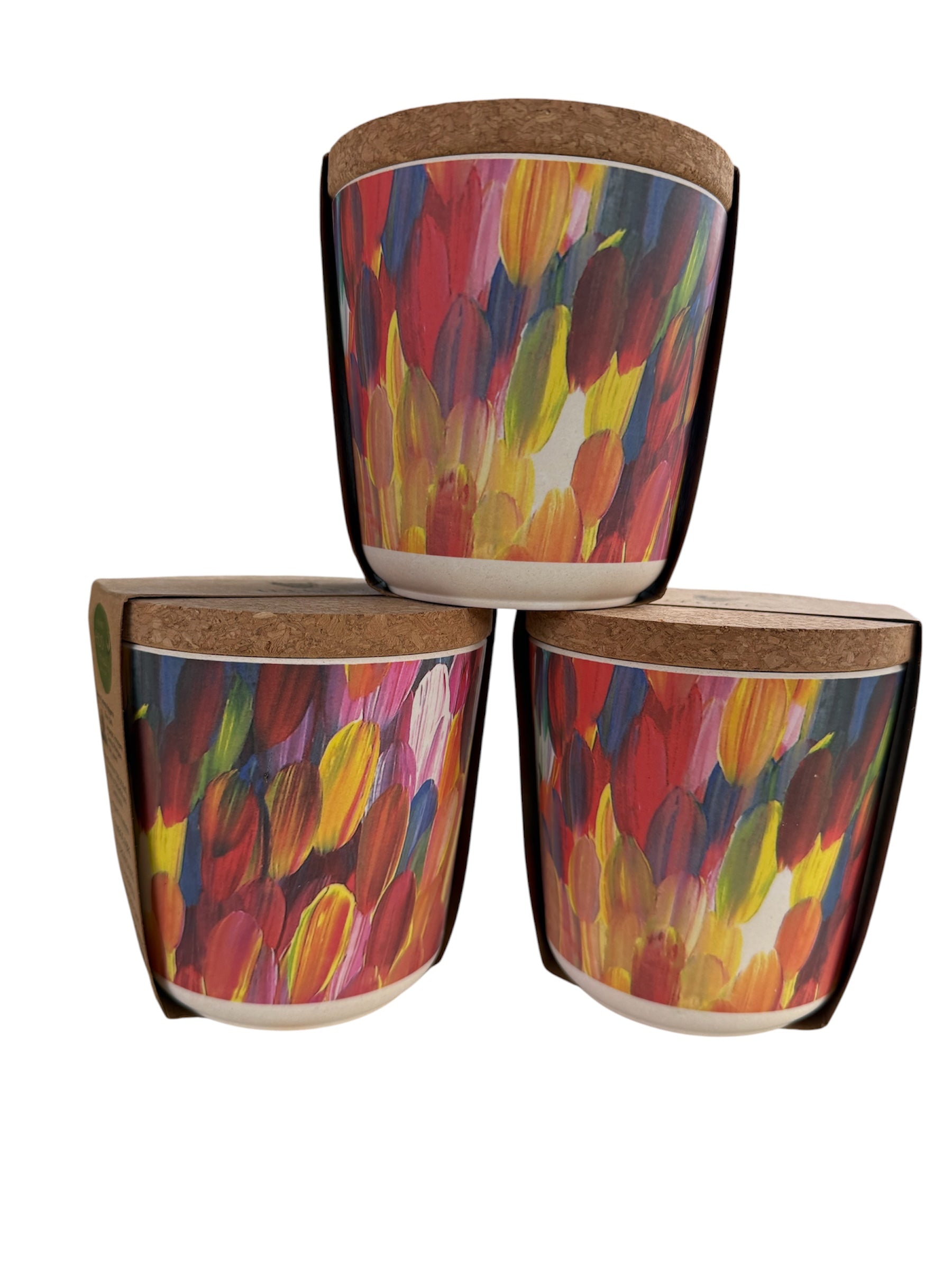 Bamboo Food Canisters - 3 Small - Gloria Petyarre
