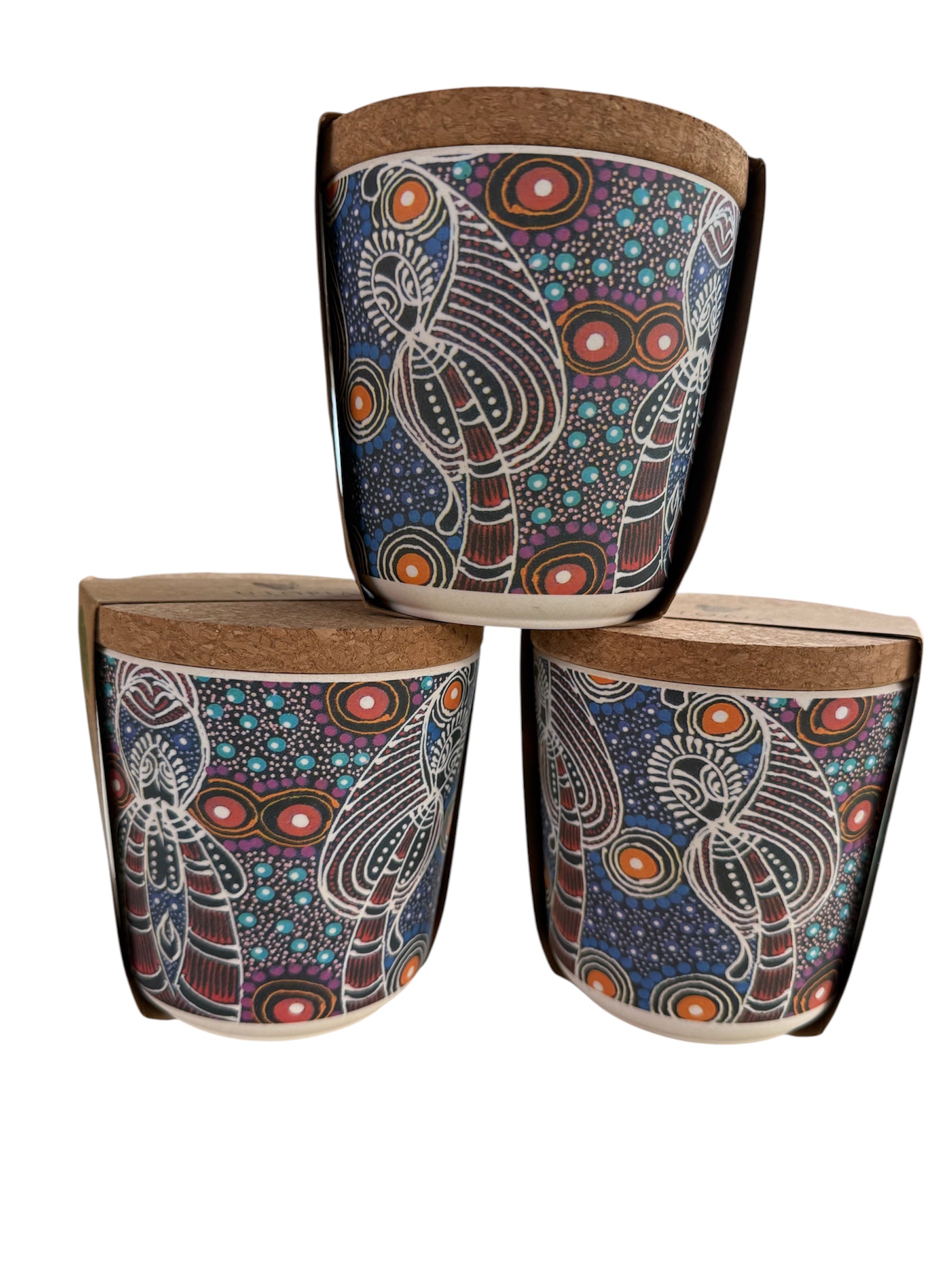 Bamboo Food Canisters - 3 Small - Colleen Wallace
