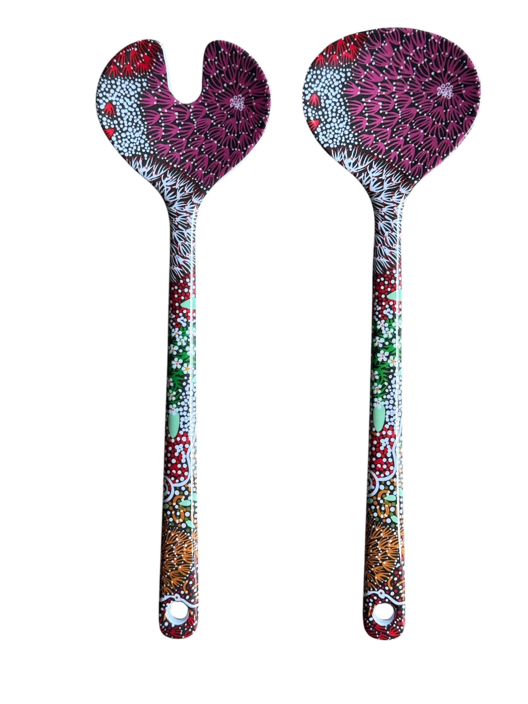 Salad Servers - Coral Hayes Pananka