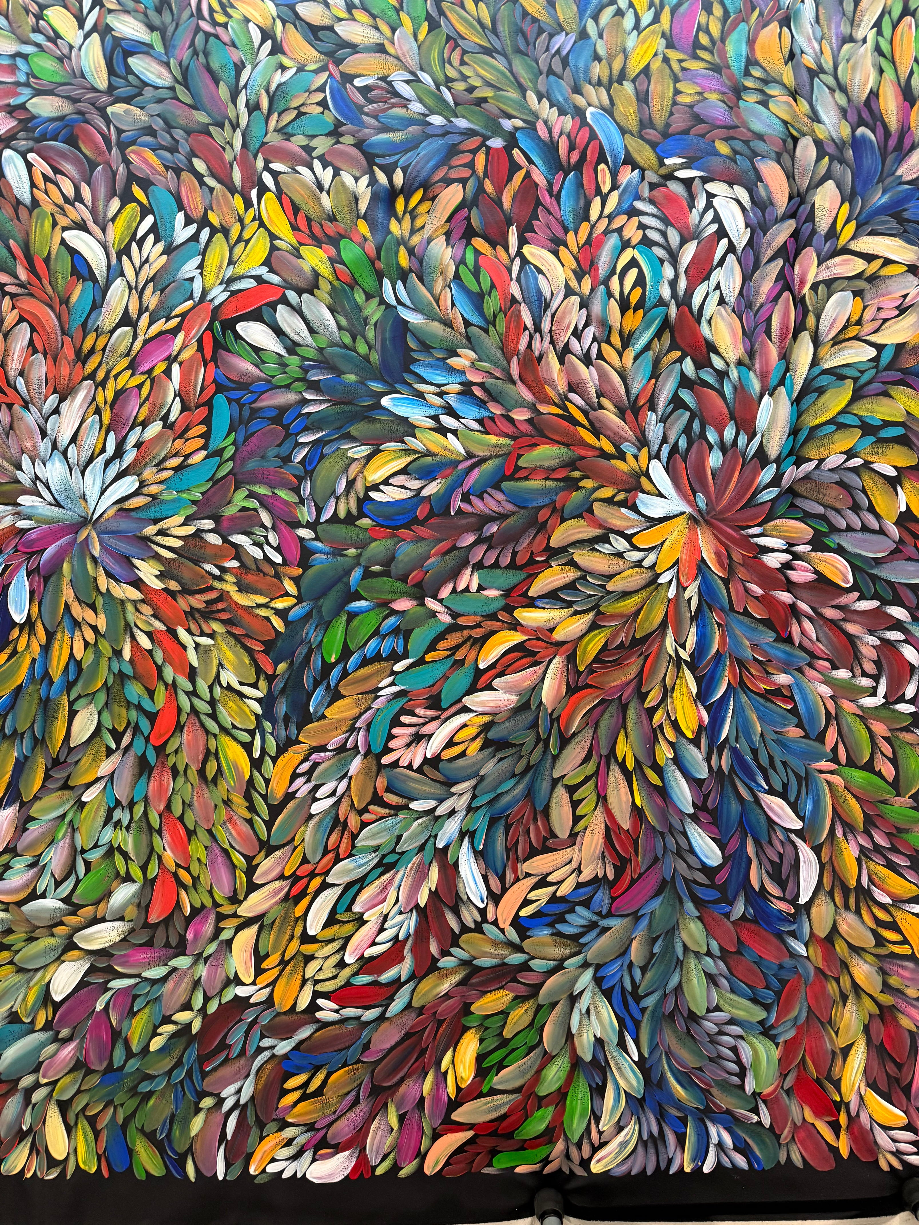 Louise Numina Napananka - Bush Medicine Leaves - 227x198cm .08-4