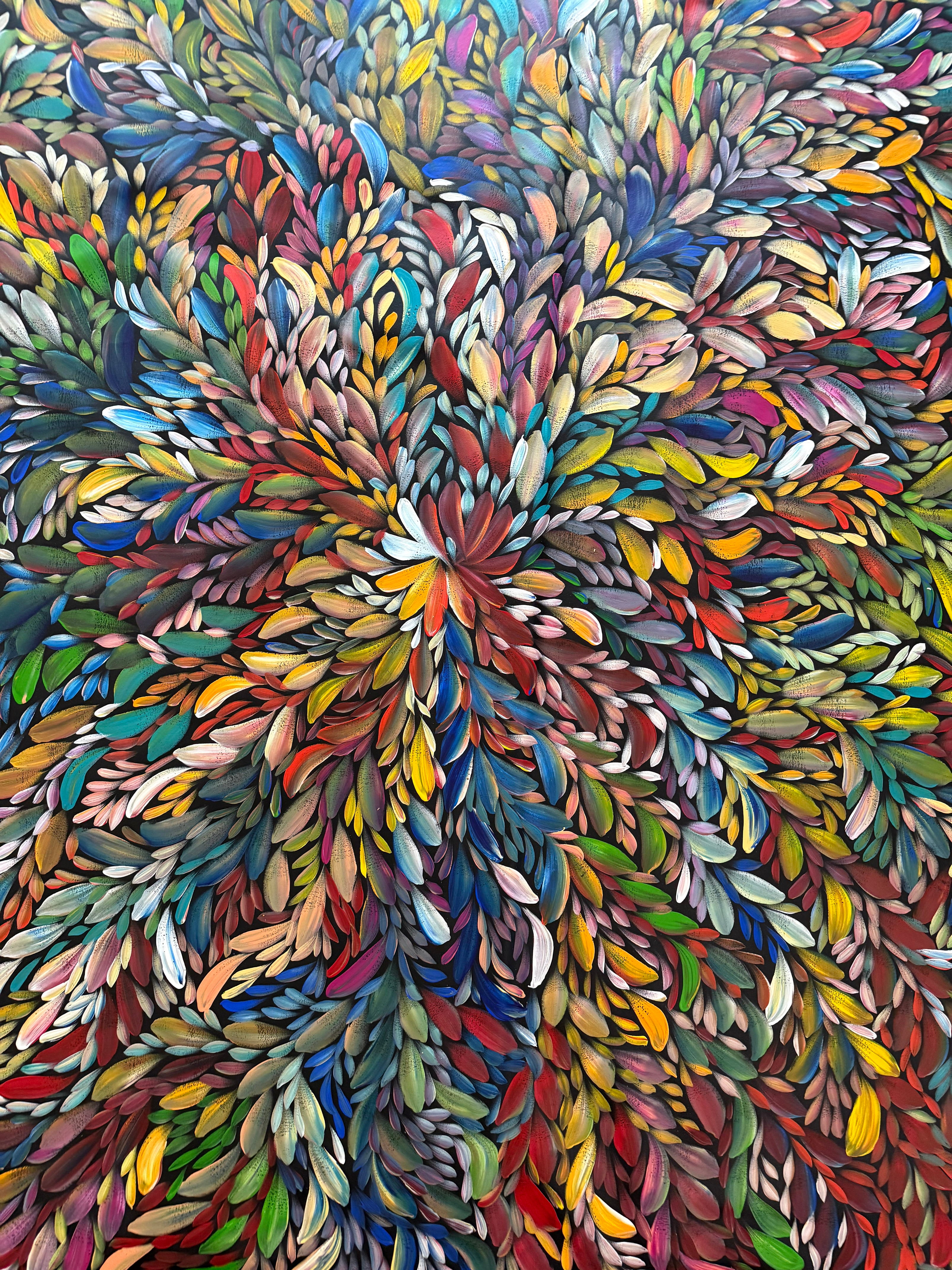 Louise Numina Napananka - Bush Medicine Leaves - 227x198cm .08-4