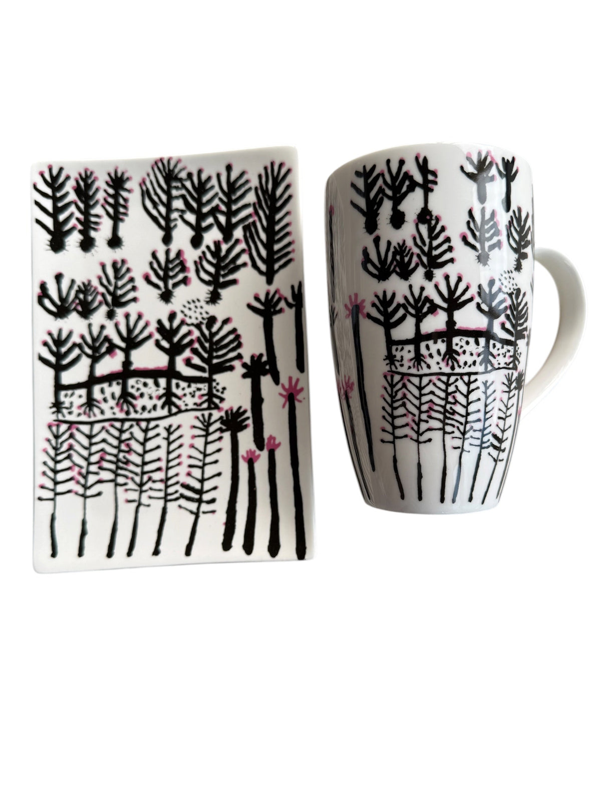 Cake Plate and Mug Bundle - Rosie Nangala Flemming