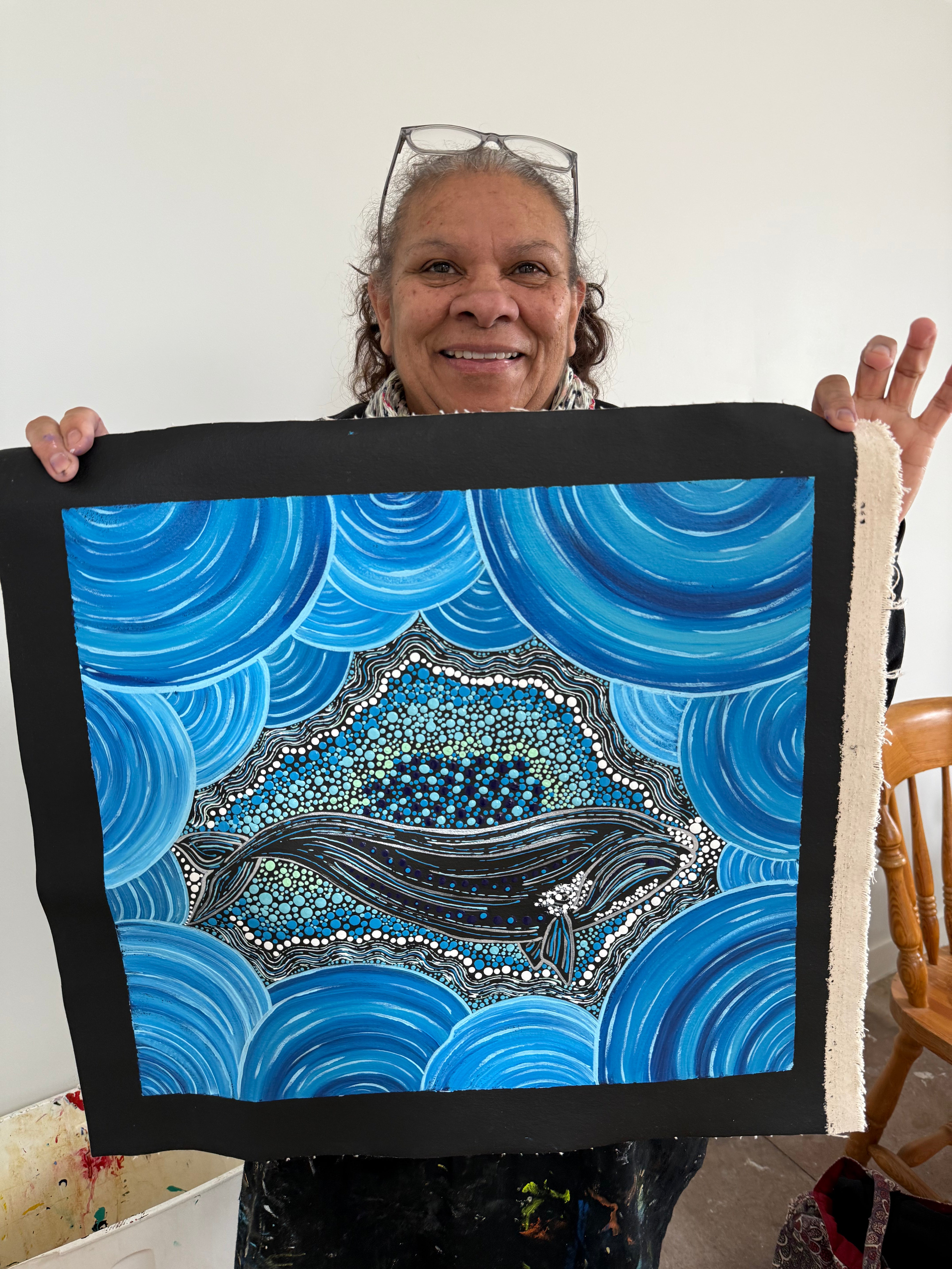 Deidre Burgoyne Rosier - Beautiful Whale Dreaming .52-4