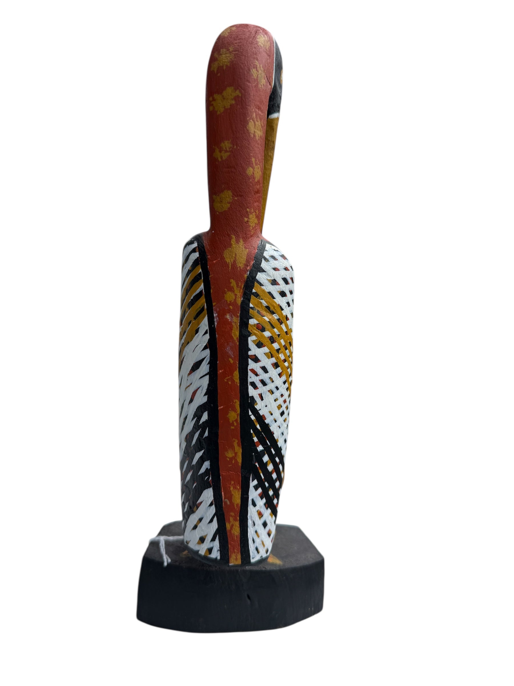 Elah Yunupingu & Barbara Wanambi - Bird Long Beak (Red)