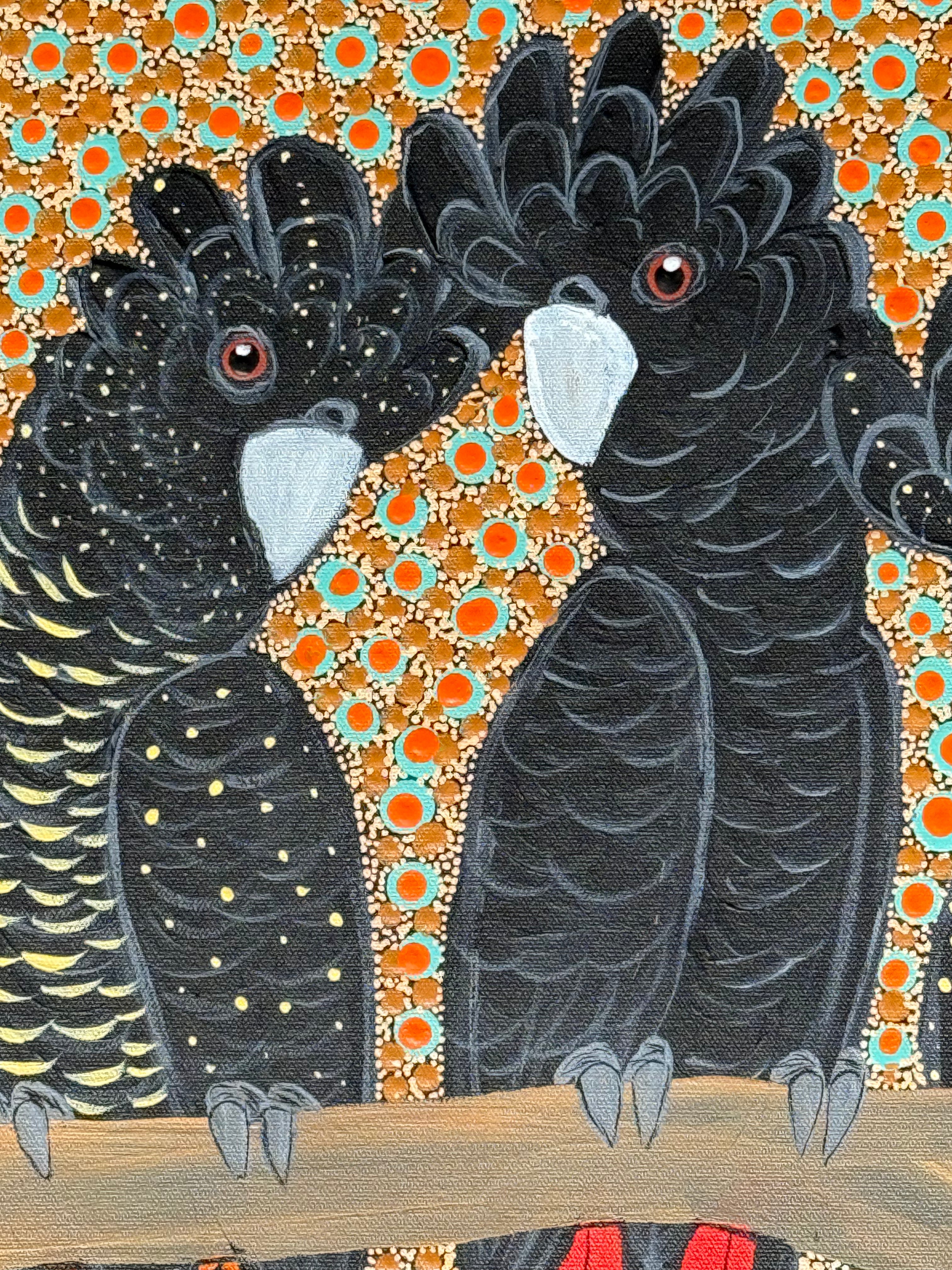 Kathleen Buzzacott - Redtail Black Cockatoos .88-12