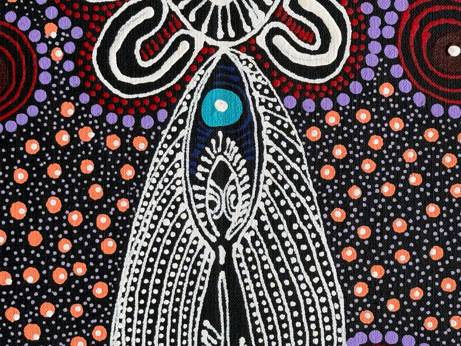 Colleen Wallace Nungarray - Dreamtime Sisters - 60x60cm .24