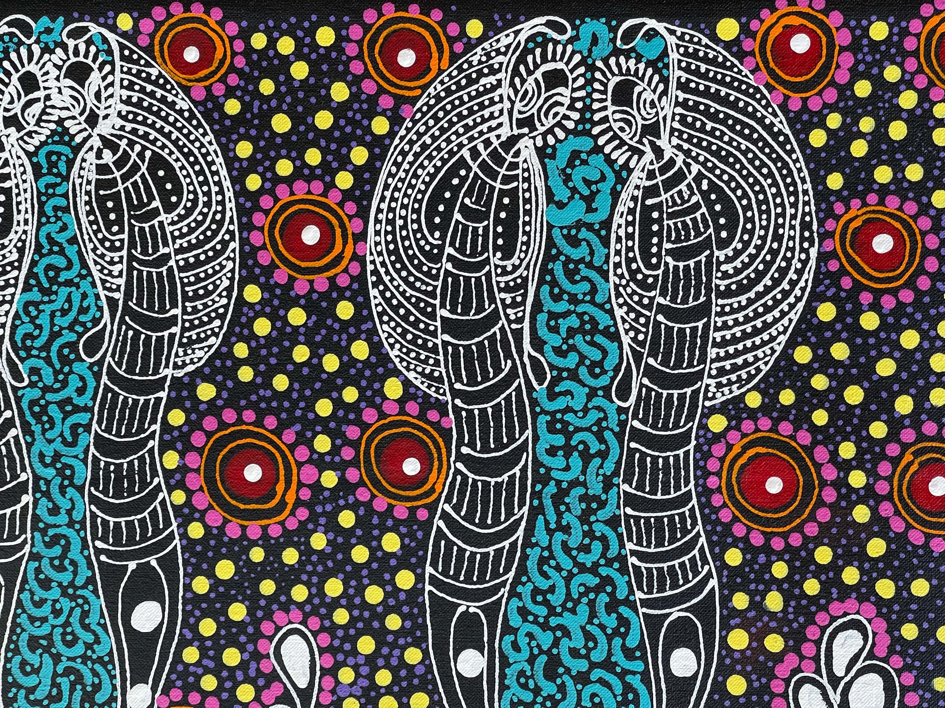 Colleen Wallace Nungarray - Dreamtime Sisters - 30x60cm .49