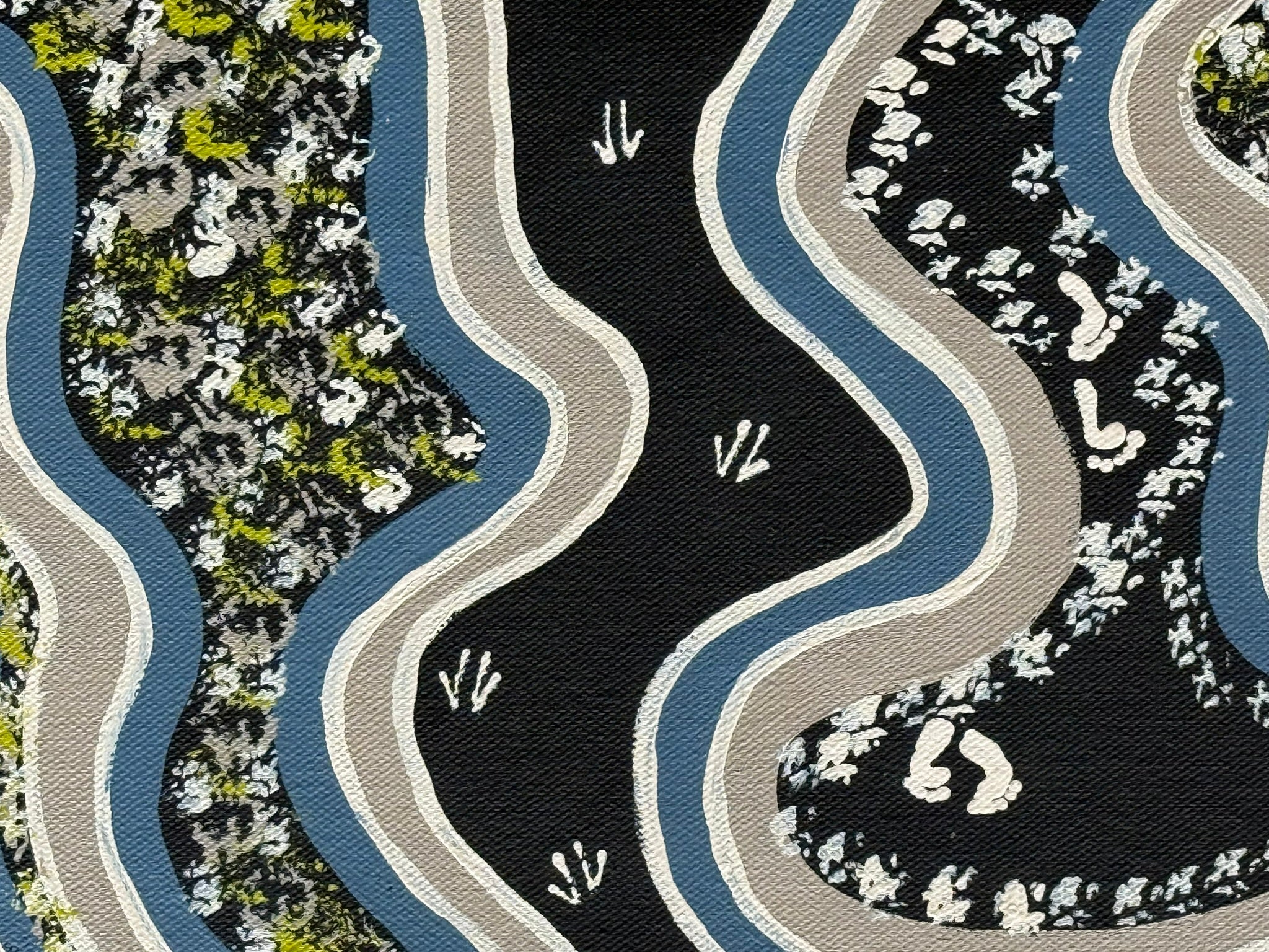Deidre Burgoyne Rosier - Country Tracks of Man and Kangaroos .39-2