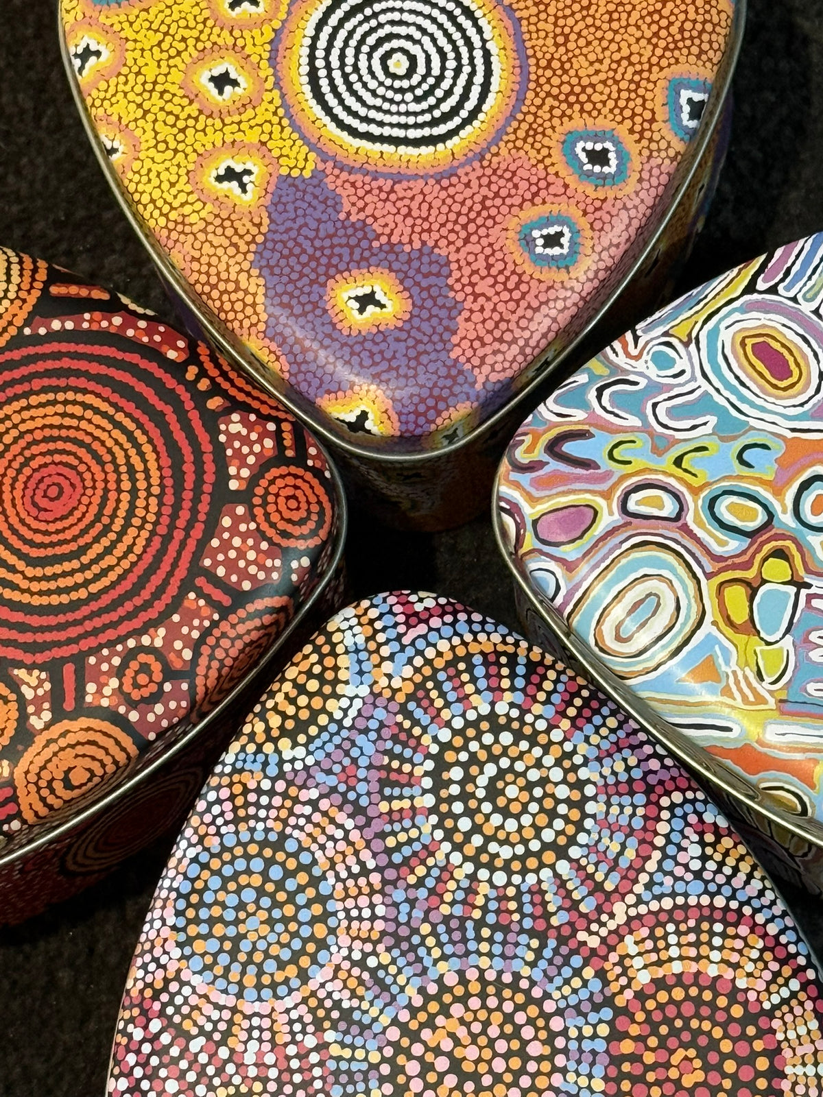4 Pack Heart Tins