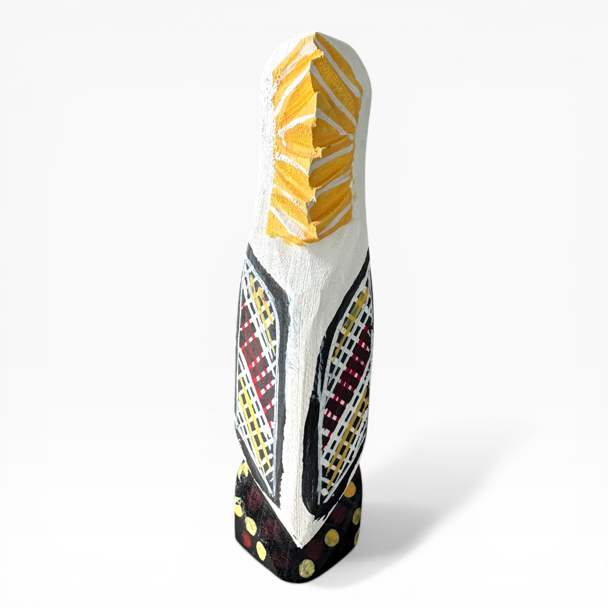 Small Hand Carved White Cockatoo - Kenny Reid