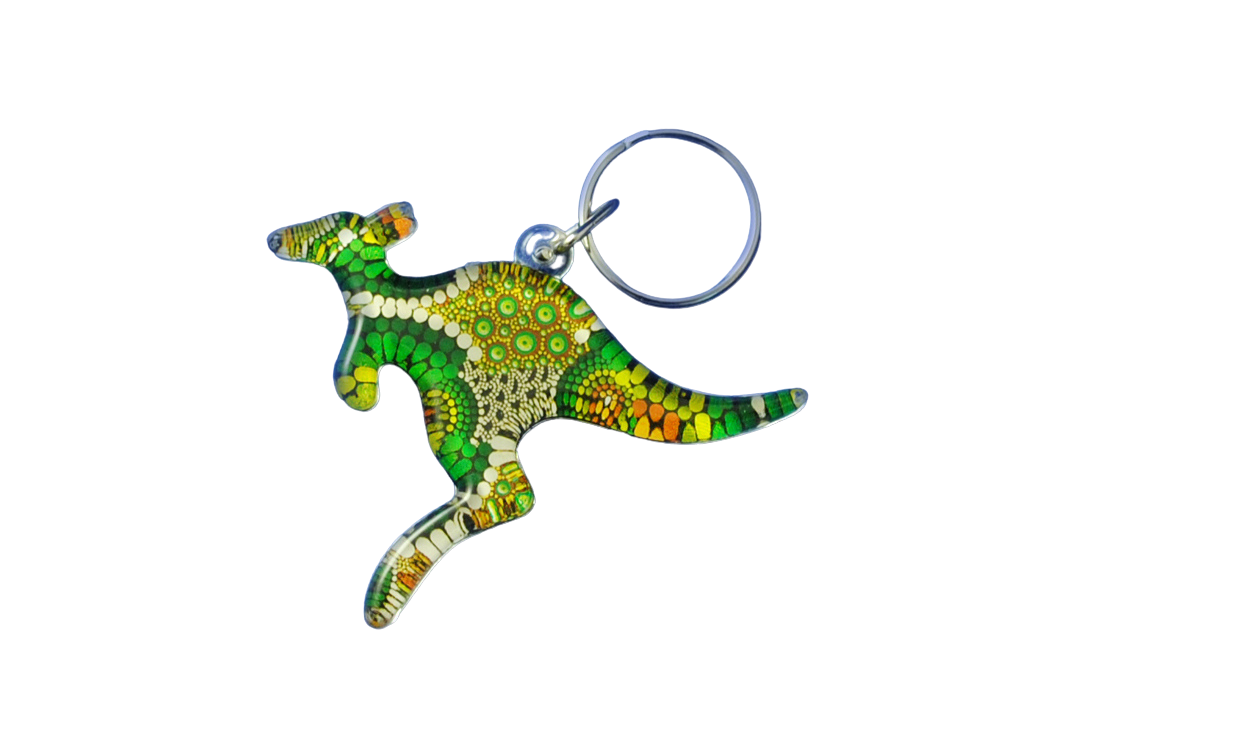 Kangaroo Keyring - Colin Jones - Colours of the Rainforest