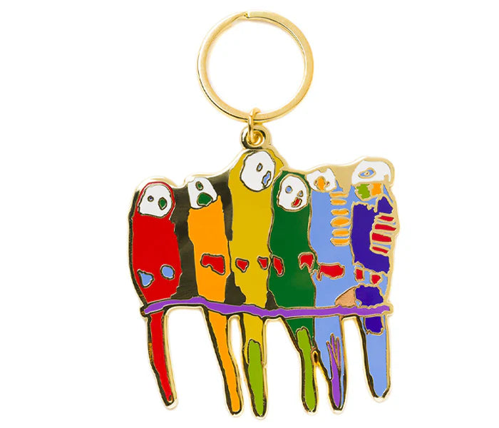 Enamel Keyring - Karen Barnes - Six Birds