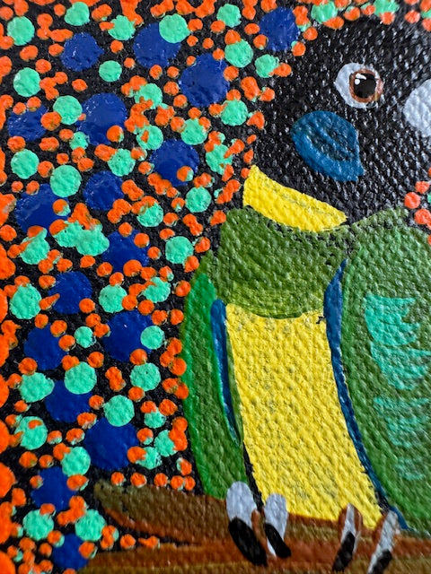 Kathleen Buzzacott - Ringneck Parrots - Small, Framed .300