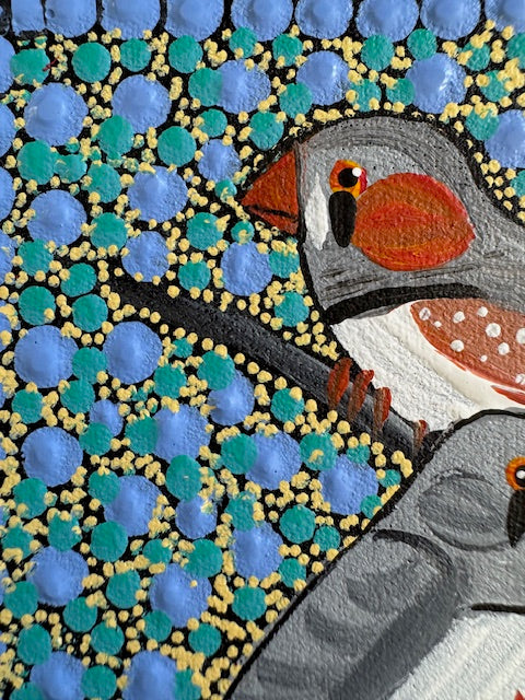Kathleen Buzzacott - Zebra Finches - Small, Framed .280