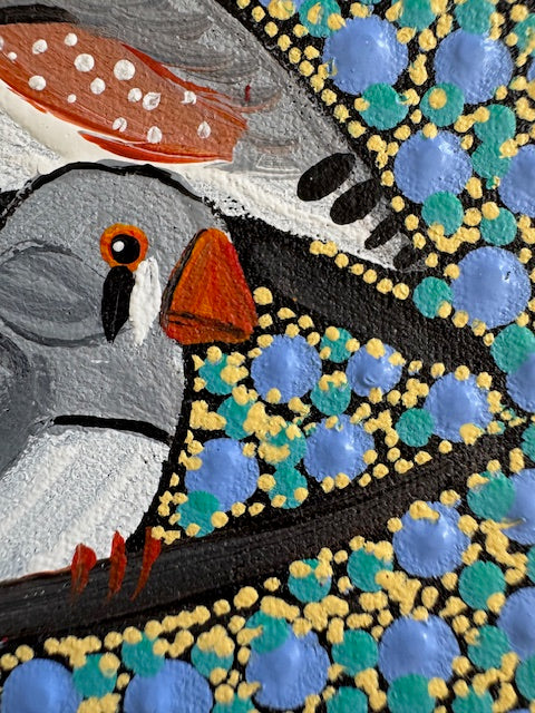 Kathleen Buzzacott - Zebra Finches - Small, Framed .280