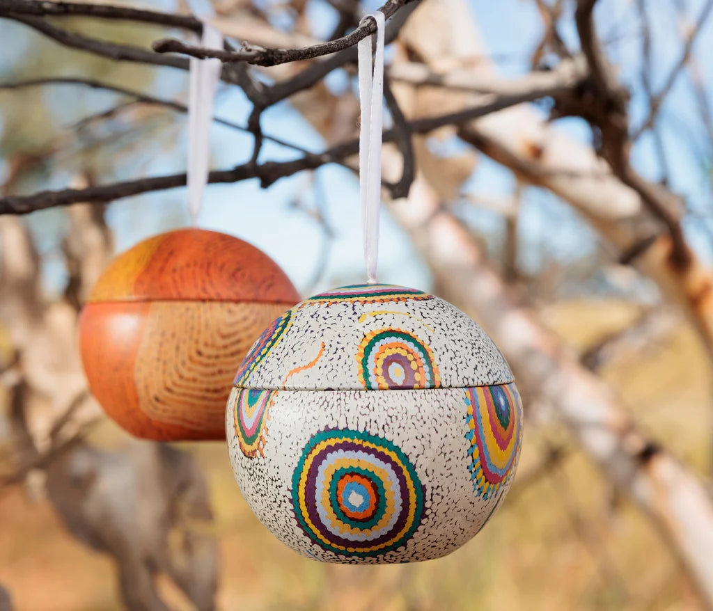 Large Tin Baubles - Jeanie Nampijinpa Ross