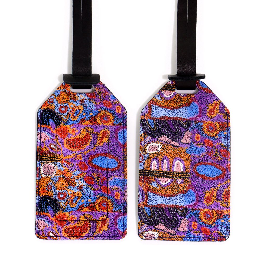 Leather Luggage Tag Printed - Andrea Adamson