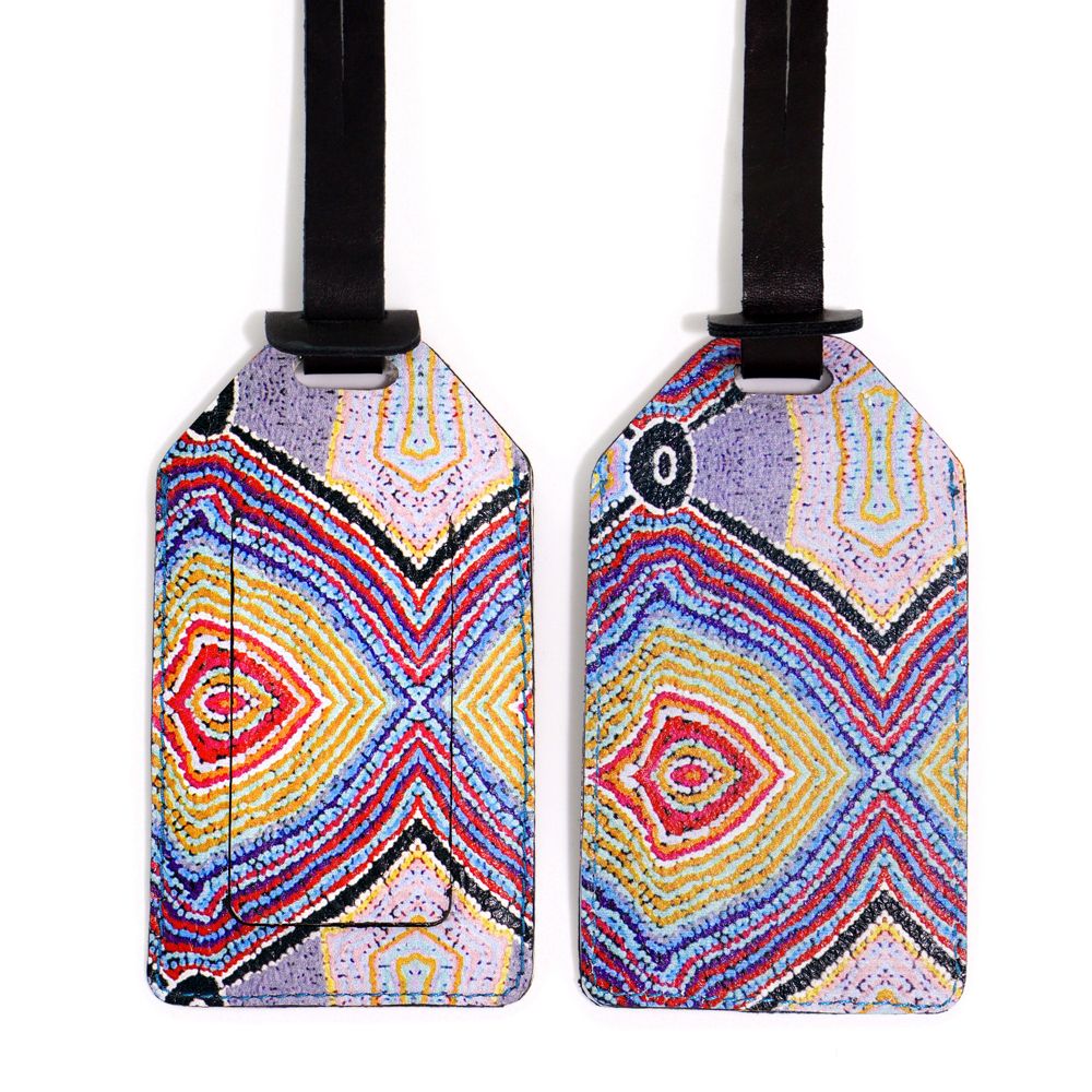 Leather Luggage Tag Printed - Liddy Walker