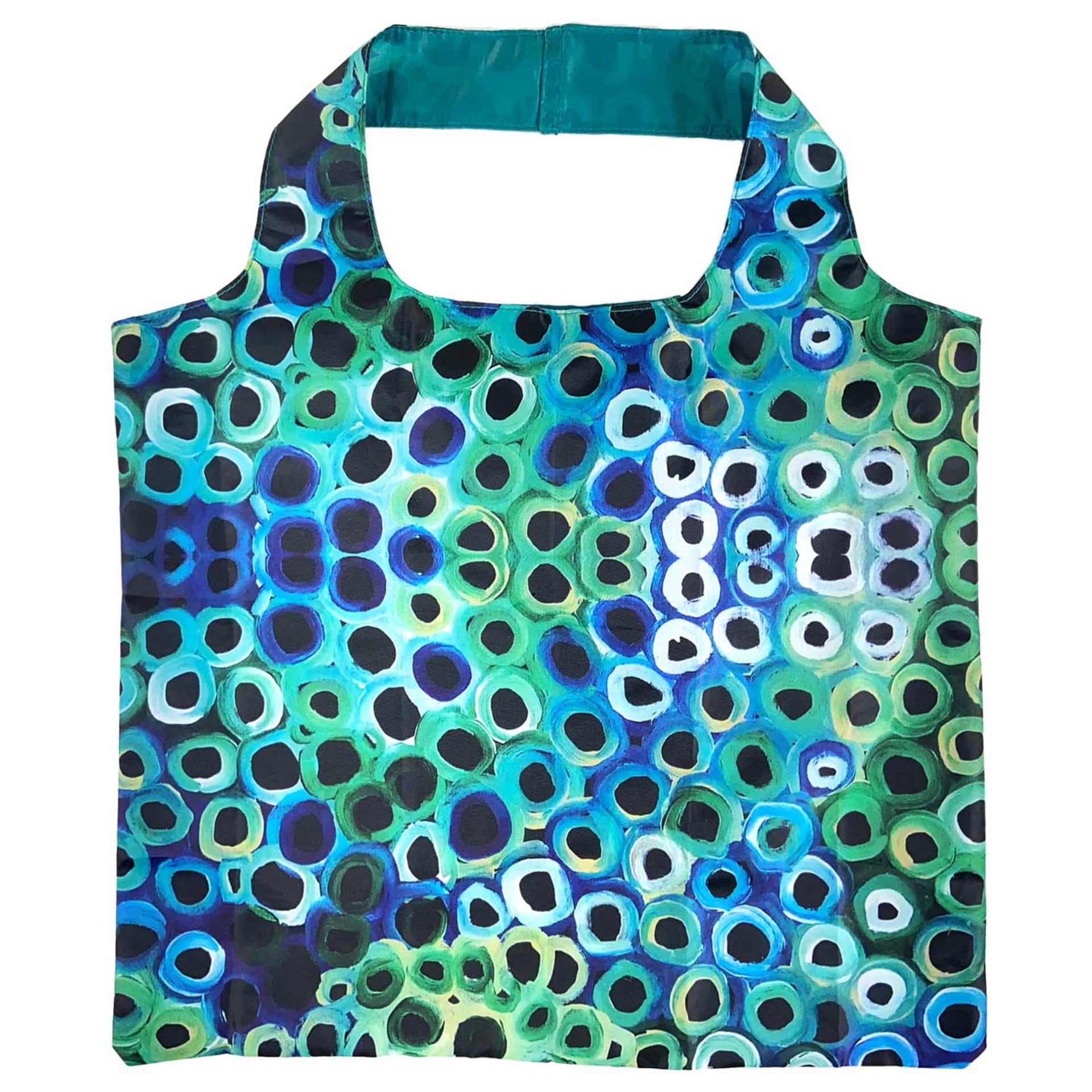 Foldable Shopping Bag (Recycled) - Lena Pwerle - Green