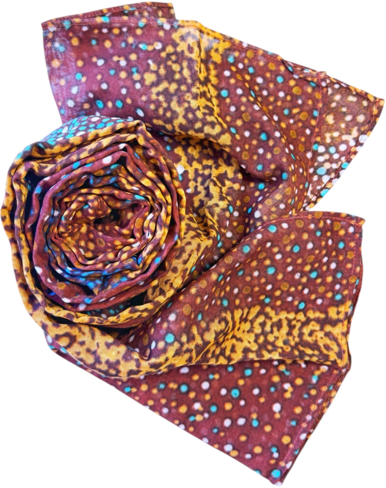 Organic Cotton Summer Scarf - Lynette Nangala Brown