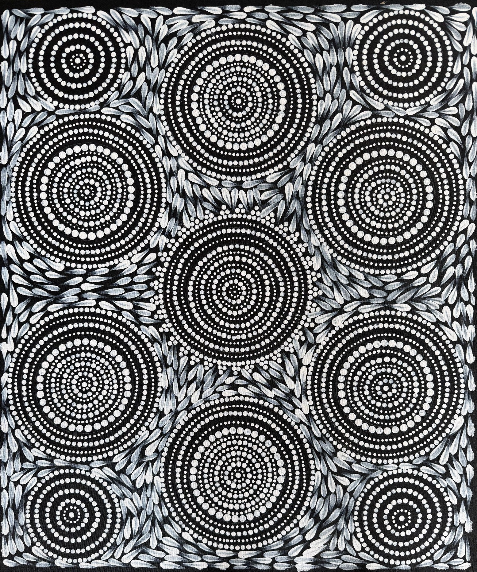 Maryanne Gibson - Bush Medicine, Bush Seed - 70x60cm .92-9