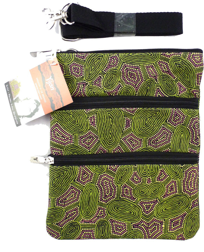 3 Zip Shoulder Bag - Maureen Hudson - Women's Travelling Dreaming (Green)