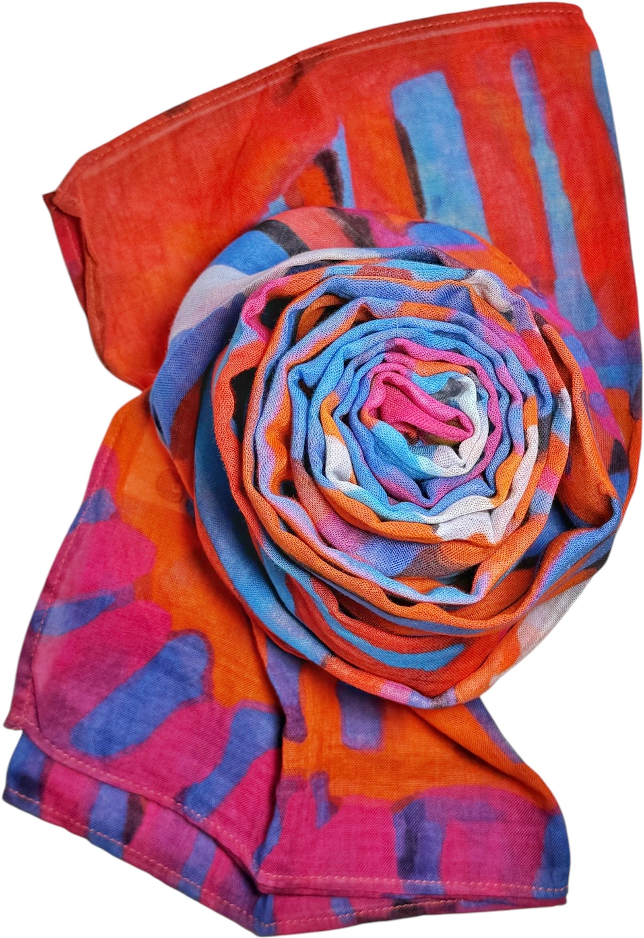 Organic Cotton Summer Scarf - Murdie Nampijinpa Morris - Red