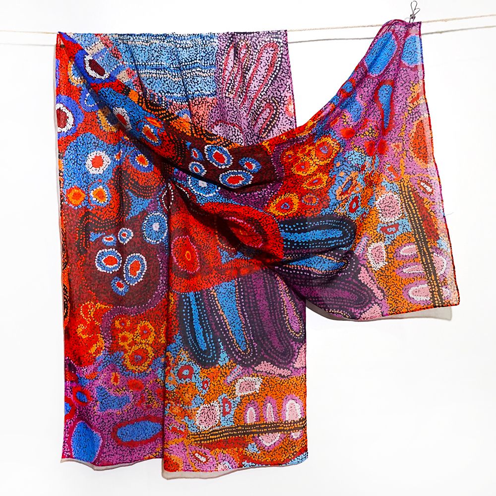 Organic Cotton Summer Scarf - Andrea Mimpitja Adamson