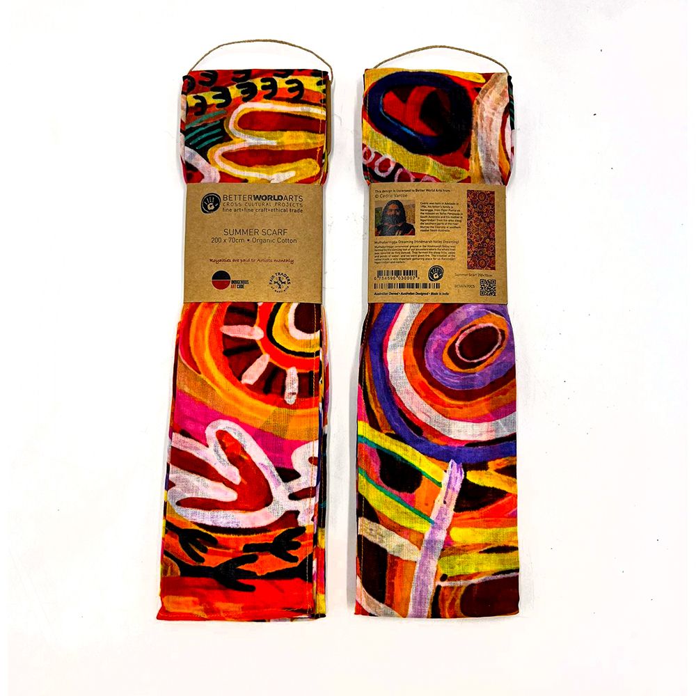 Organic Cotton Summer Scarf - Cedric Varcoe - Muthabaringga