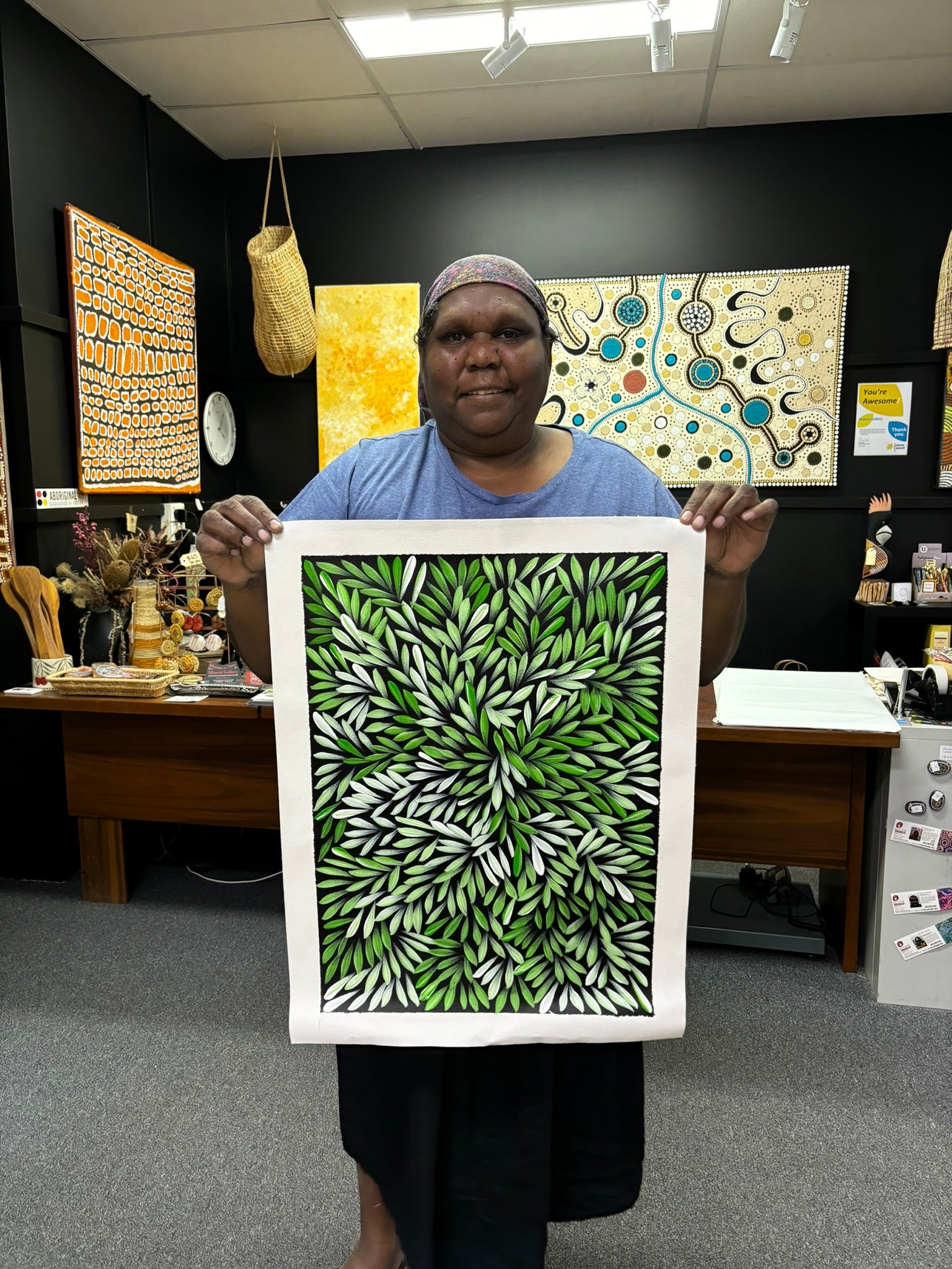 Sharon Numina - Bush Medicine Leaves - 38x53cm .80-9