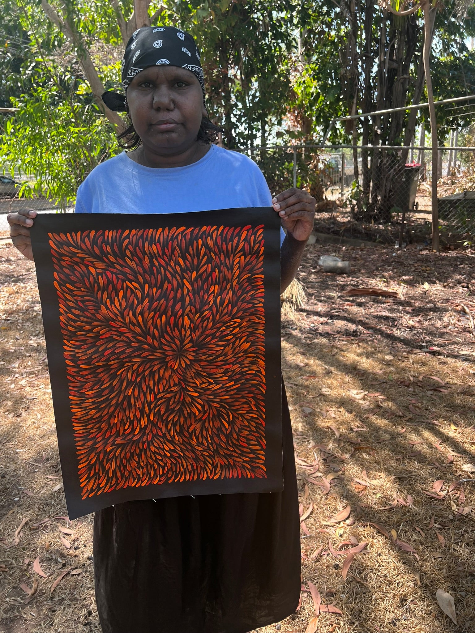 Sharon Turner - Bush Medicine Leaves - 54x39cm .95-2