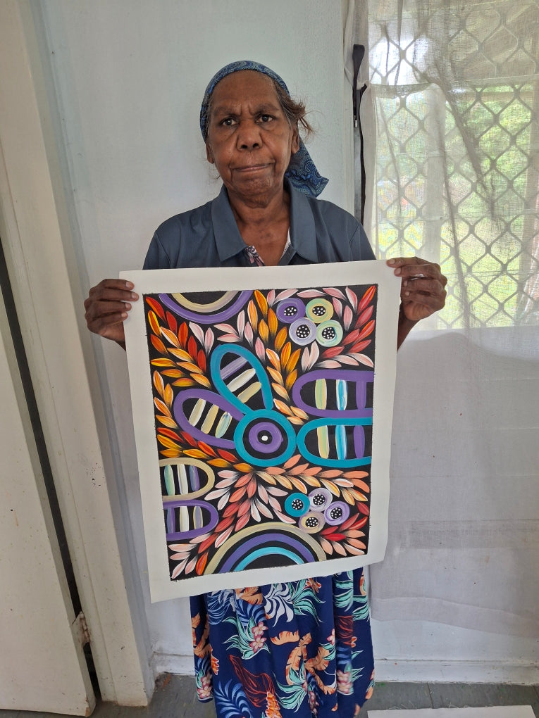 Jacinta Numina Waugh - Women Body Painting and Bush Medicine Leaves .12-39