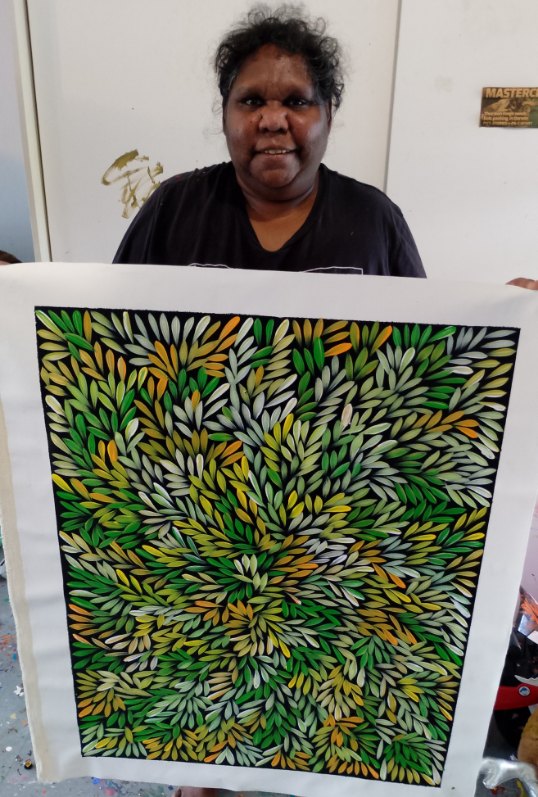 Sharon Numina - Bush Medicine Leaves - 69x89cm .14-61