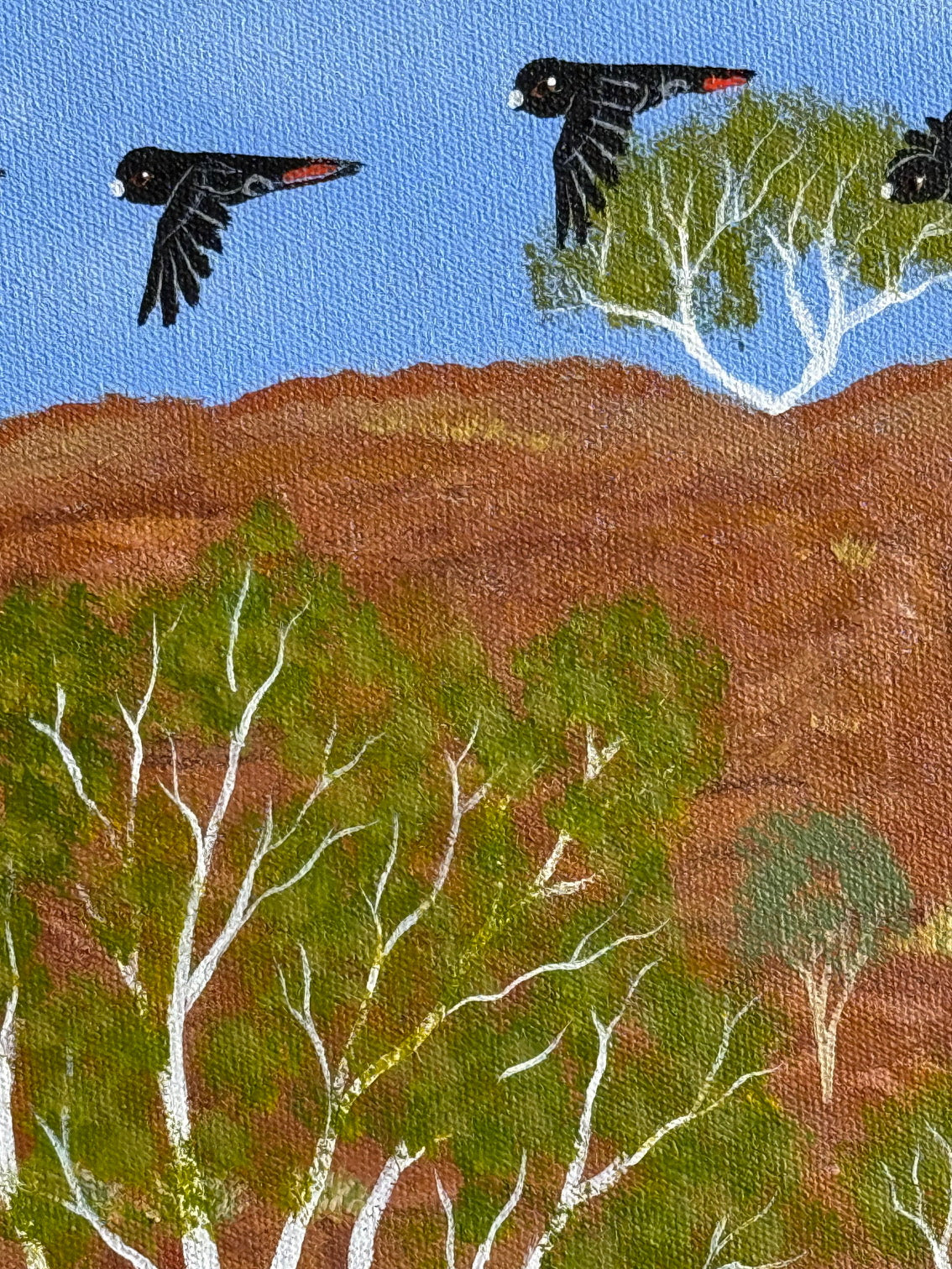 Kathleen Buzzacott - West MacDonnell Ranges - 30x30cm .17-15