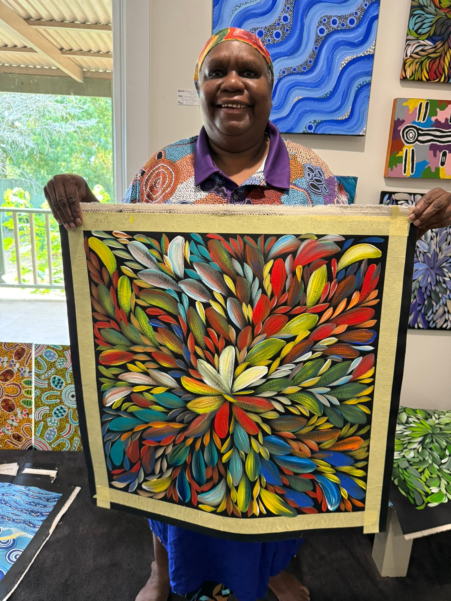 Louise Numina Napananka - Bush Medicine Leaves .18-15