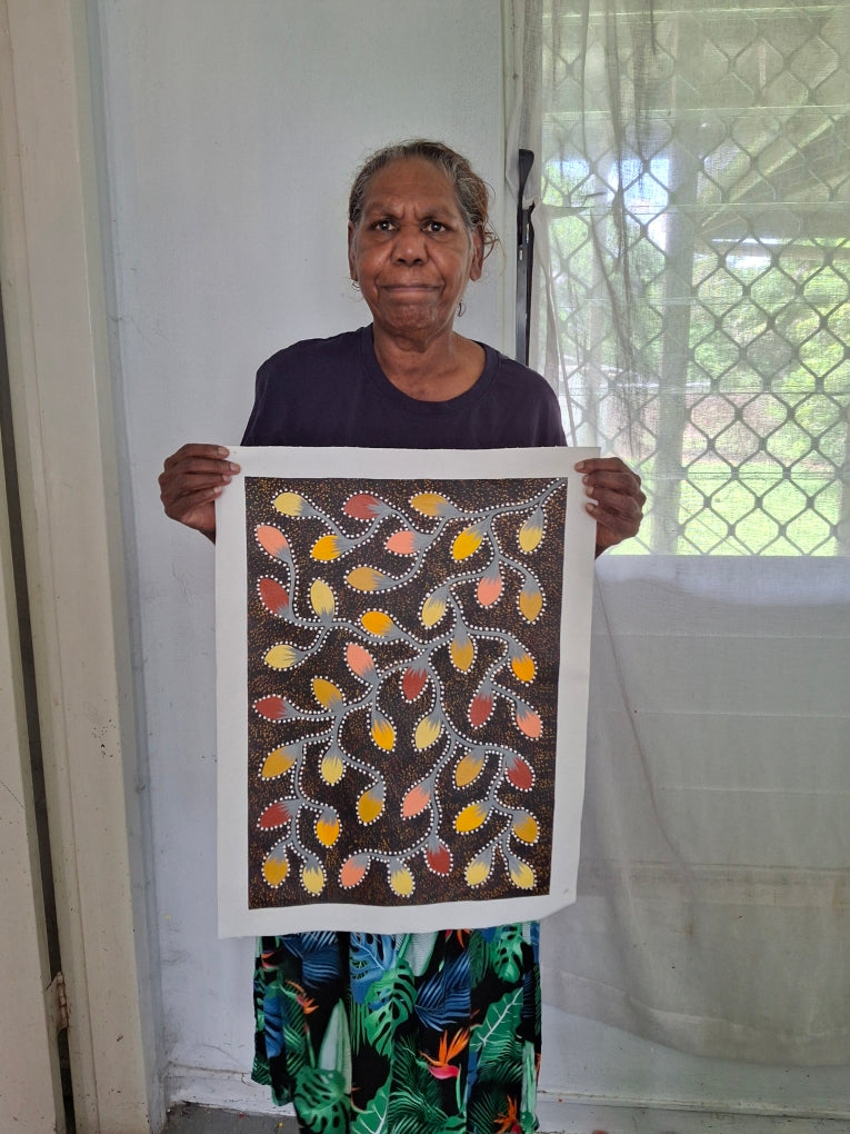 Jacinta Numina Waugh - Bush Tomatoes - 38x52cm .30-5