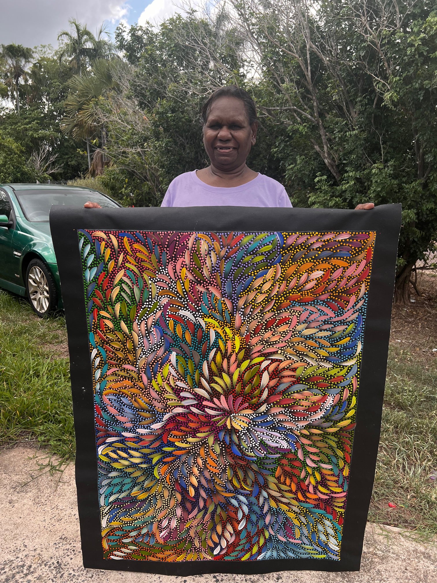 Caroline Numina - Seeded Bush Medicine Leaves - 112x80cm .36-4