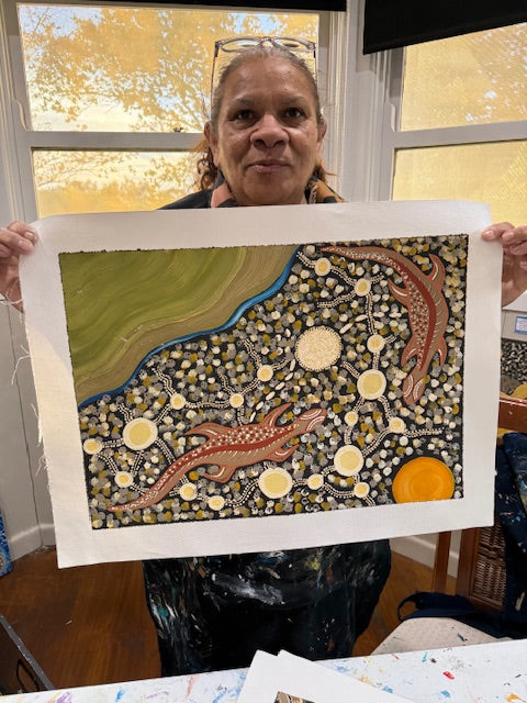 Deidre Burgoyne Rosier - Lizard Dreaming .39-16