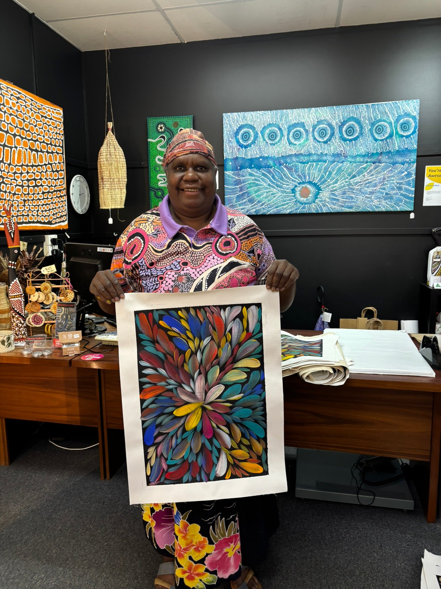 Louise Numina Napananka - Bush Medicine Leaves .57-12