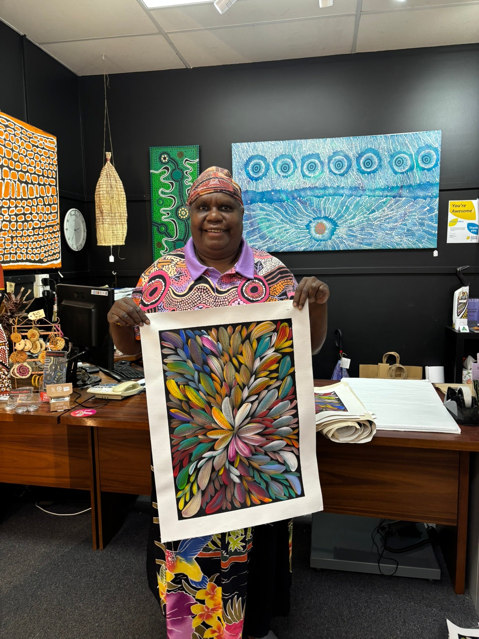 Louise Numina Napananka - Bush Medicine Leaves .57-15