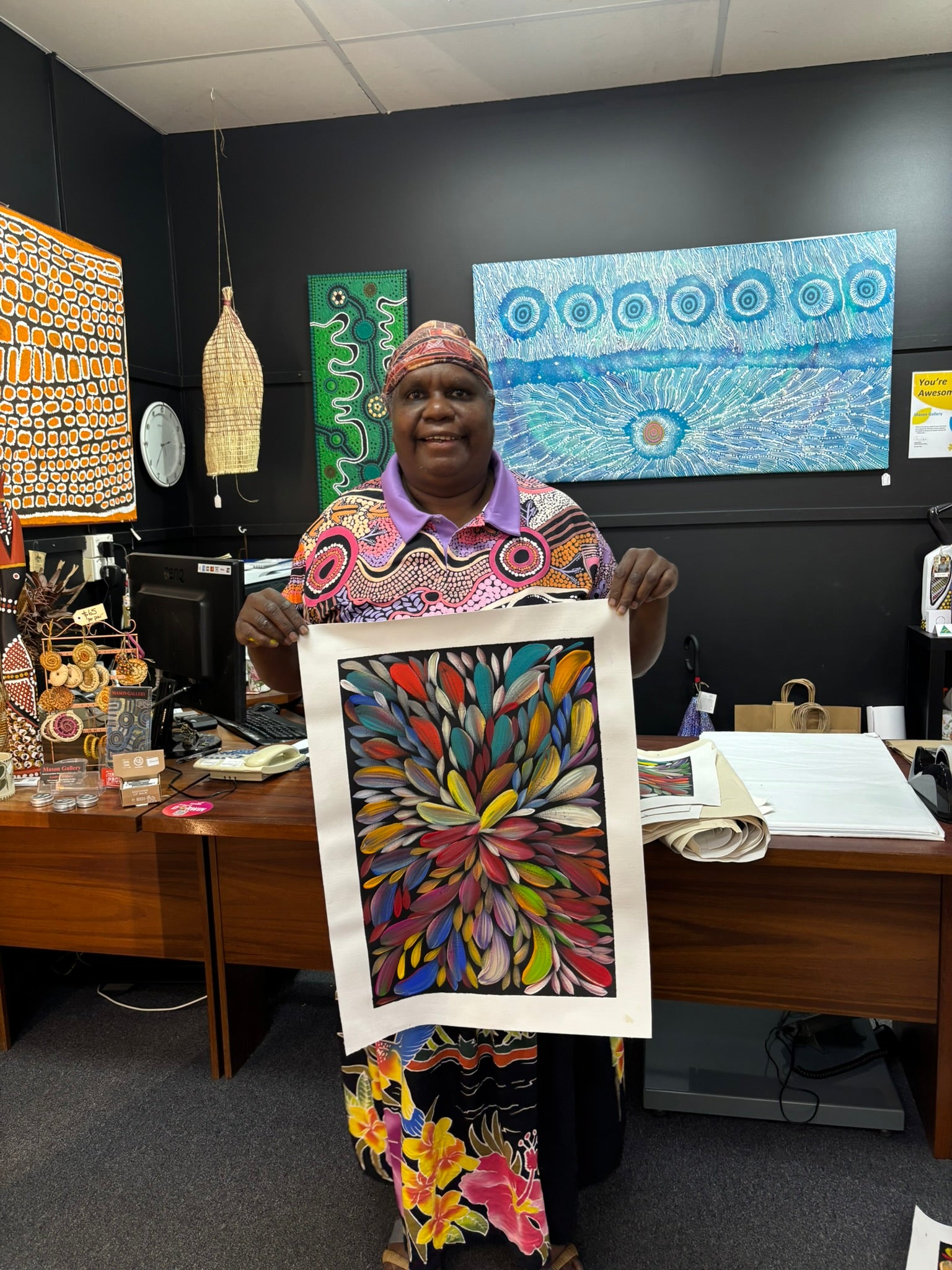 Louise Numina Napananka - Bush Medicine Leaves .57-16