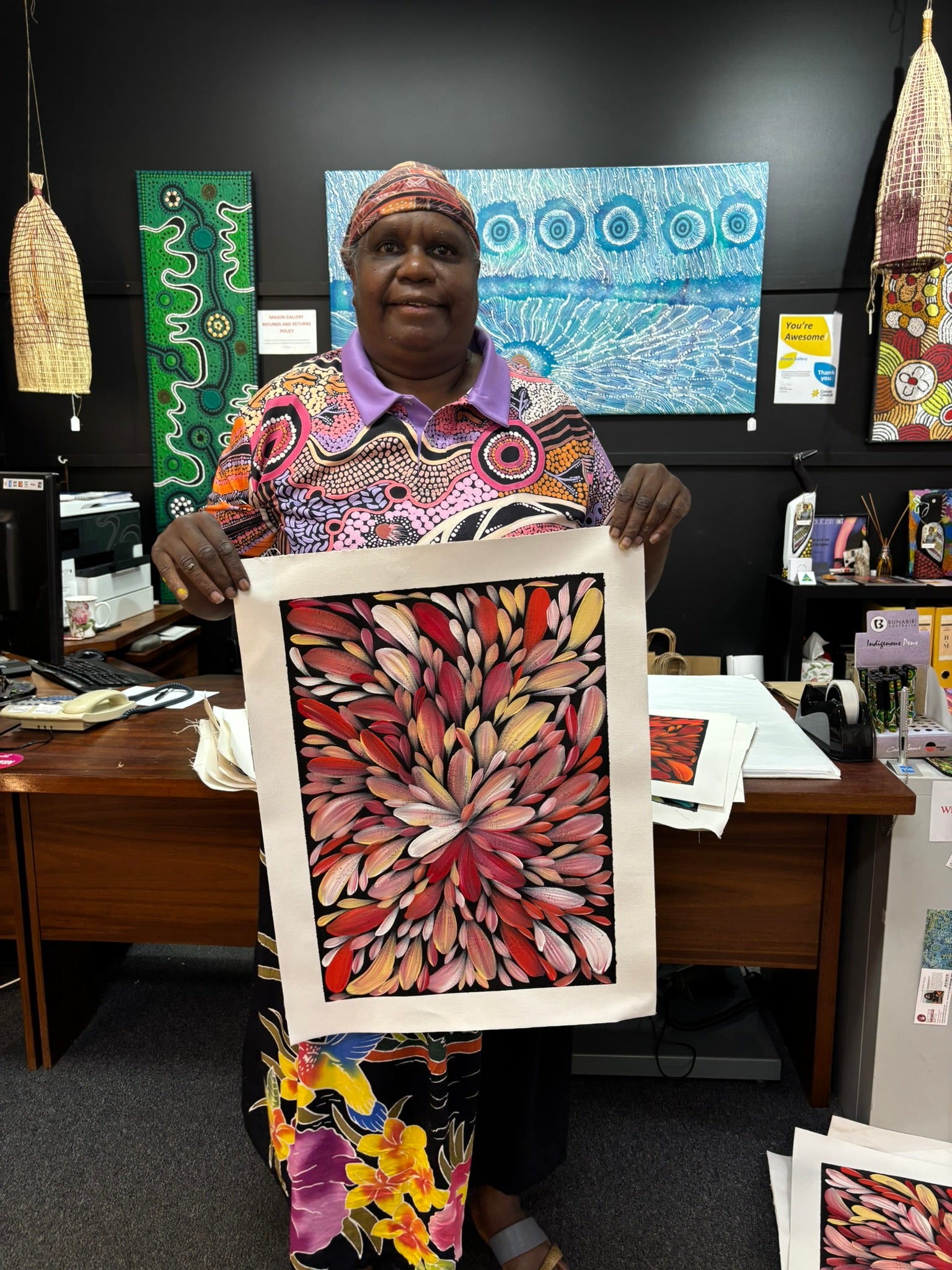 Louise Numina Napananka - Bush Medicine Leaves .57-25