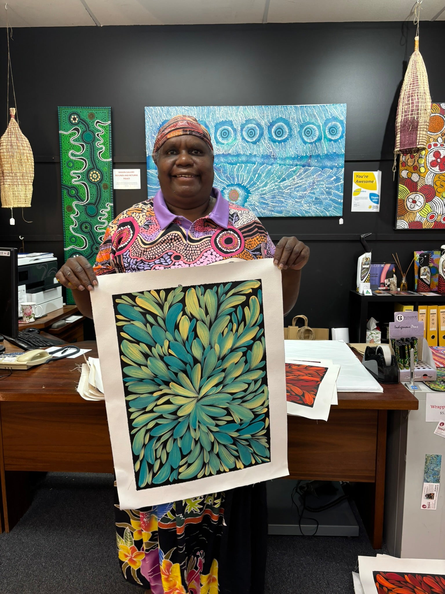 Louise Numina Napananka - Bush Medicine Leaves .57-27
