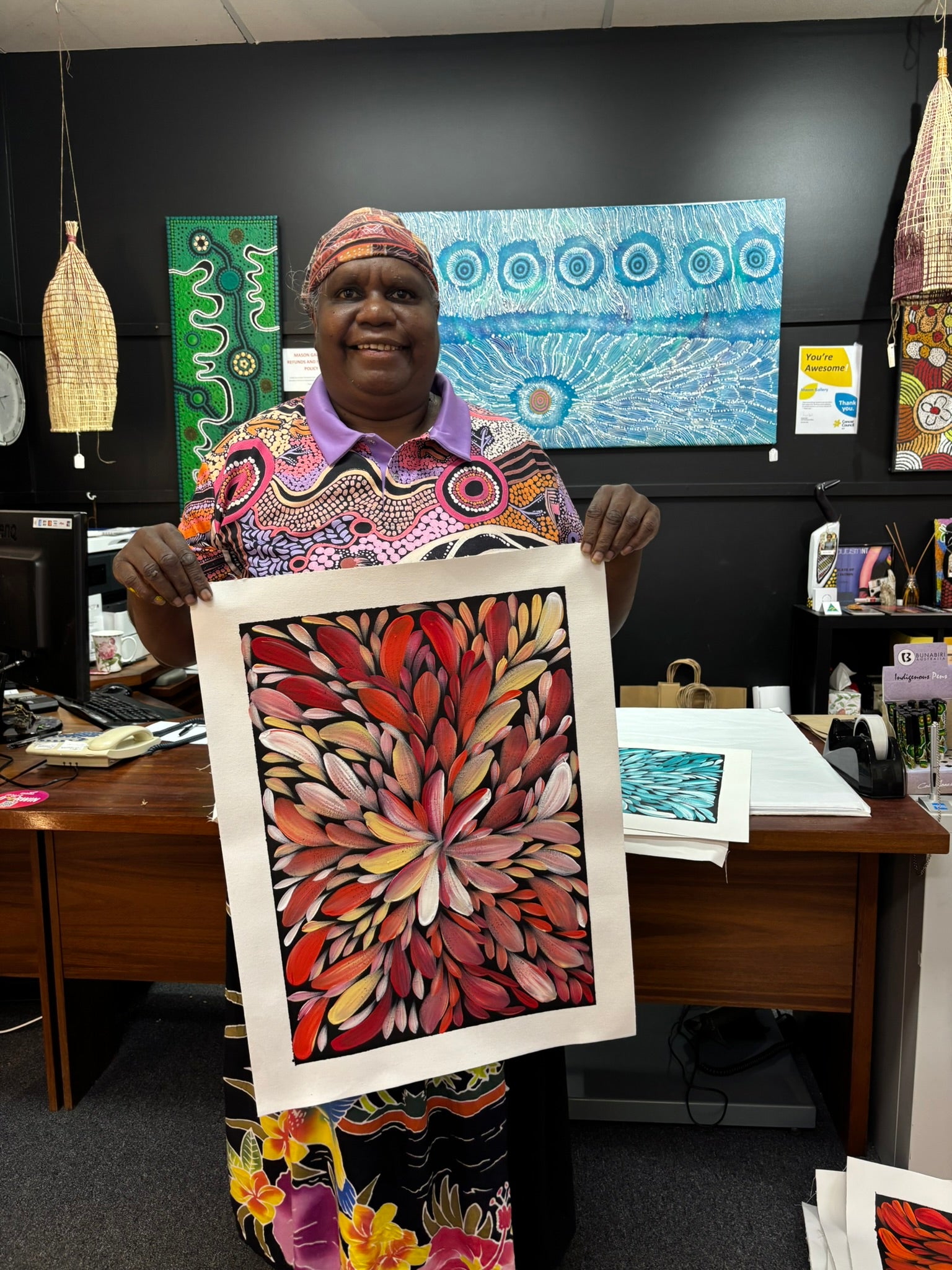 Louise Numina Napananka - Bush Medicine Leaves .57-29