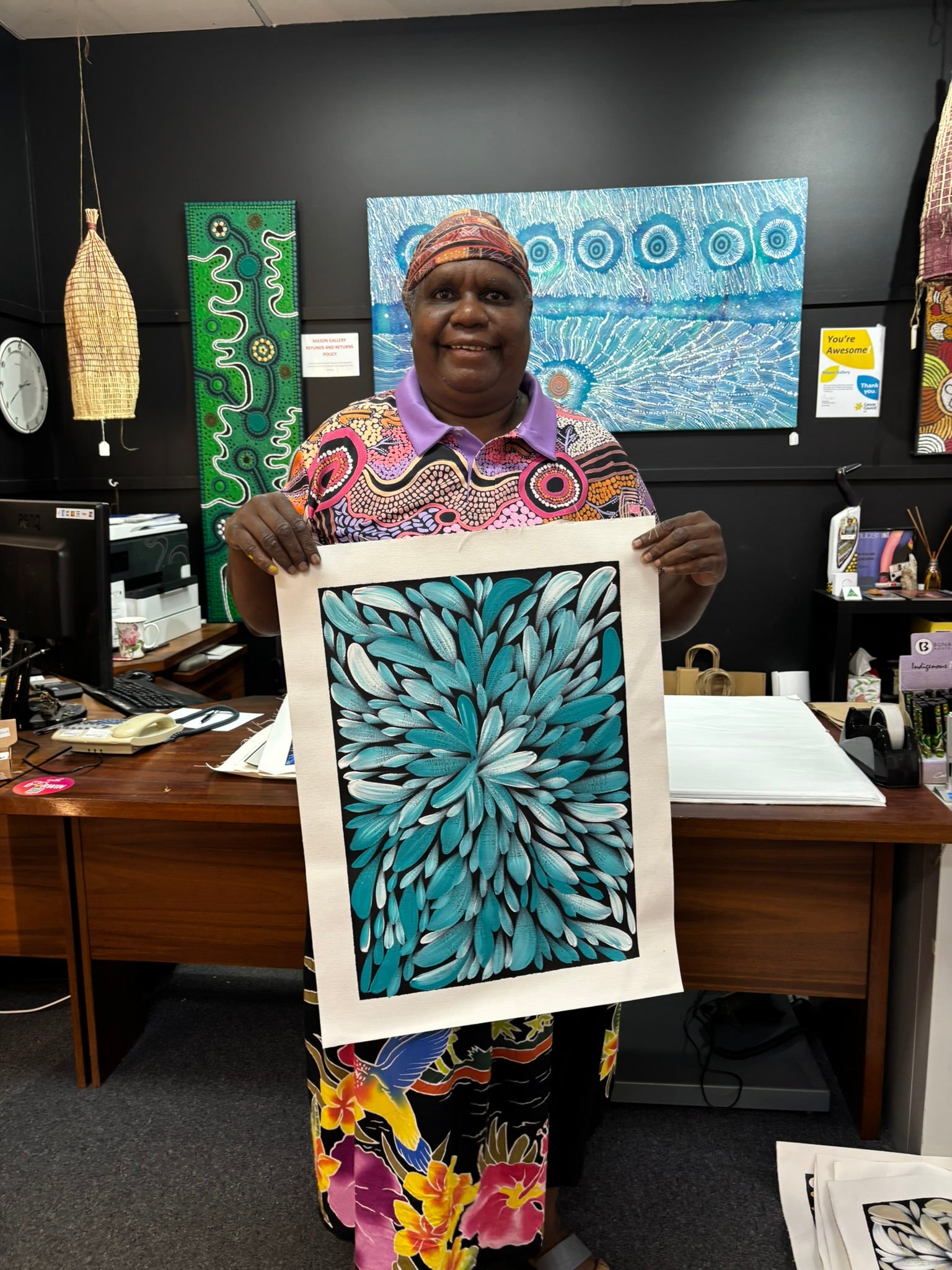 Louise Numina Napananka - Bush Medicine Leaves .57-35