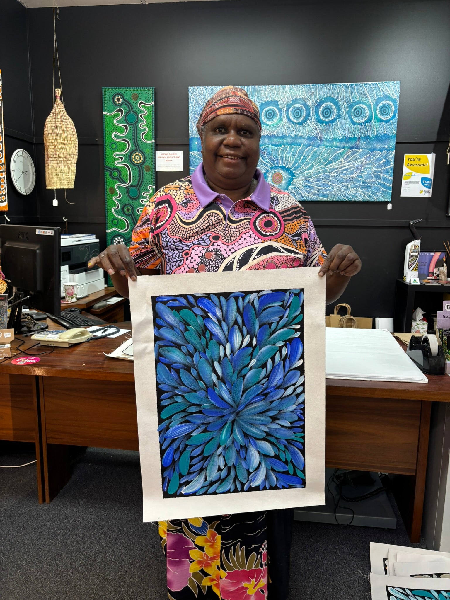 Louise Numina Napananka - Bush Medicine Leaves .57-36