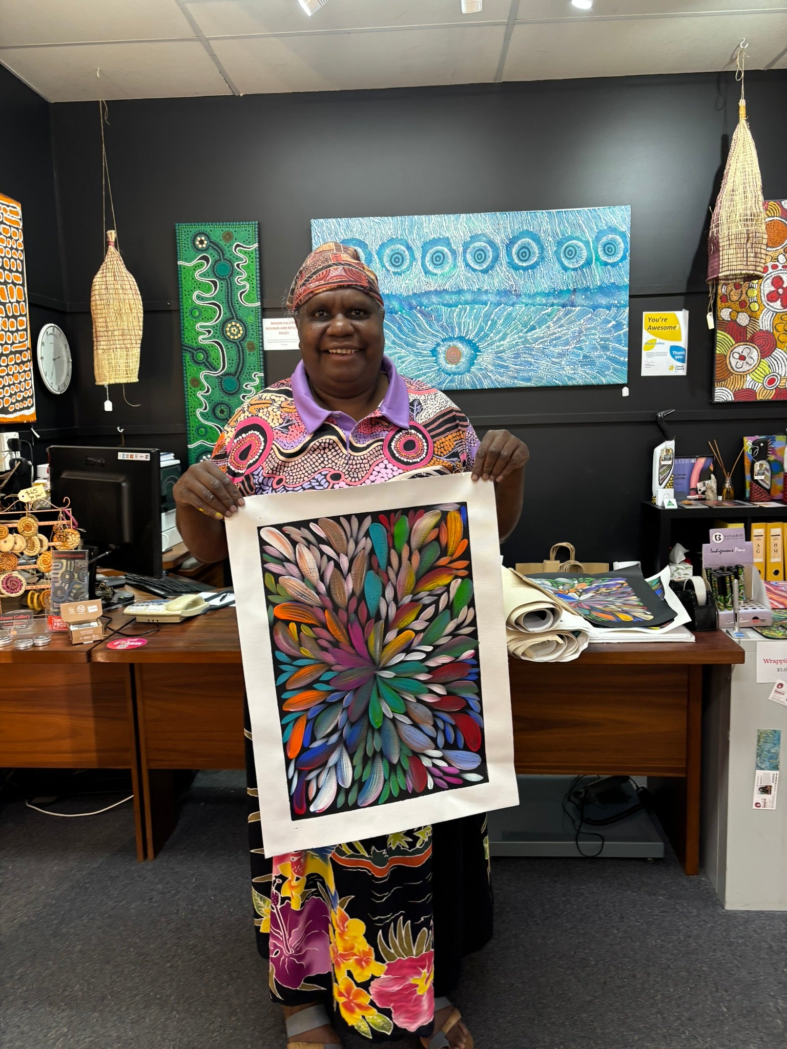 Louise Numina Napananka - Bush Medicine Leaves .57-4