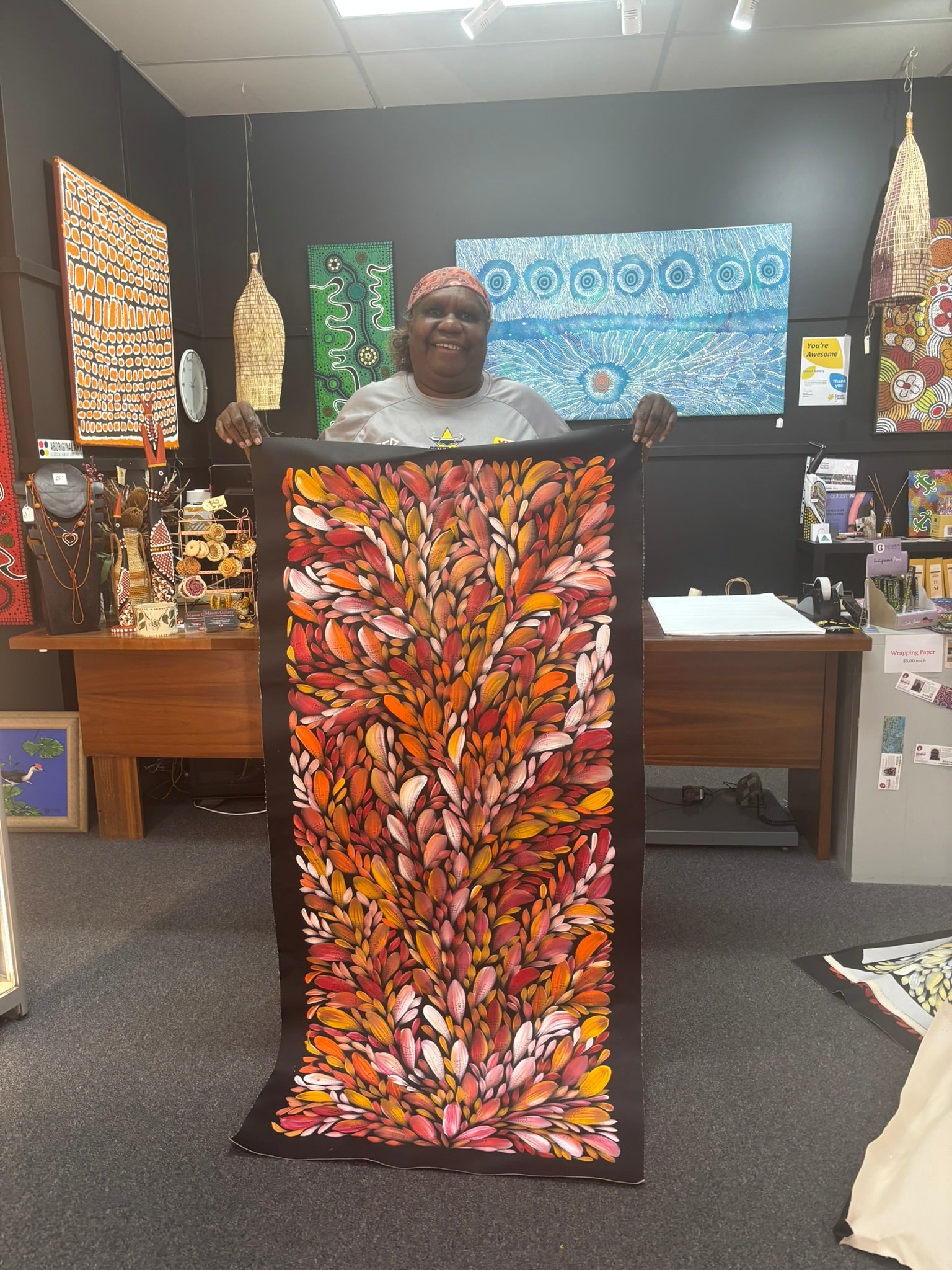 Louise Numina Napananka - Bush Medicine Leaves .57-41