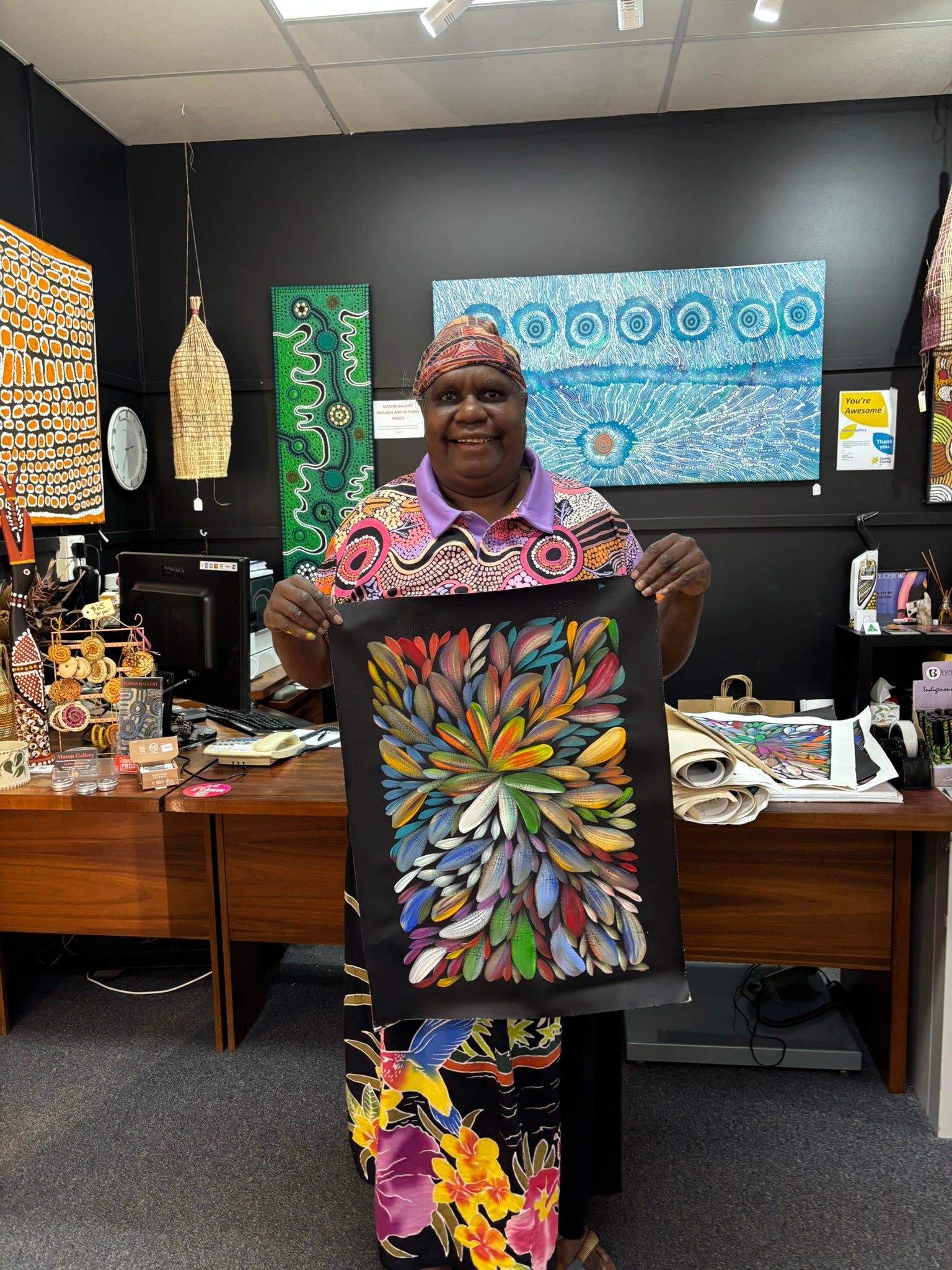 Louise Numina Napananka - Bush Medicine Leaves .57-5