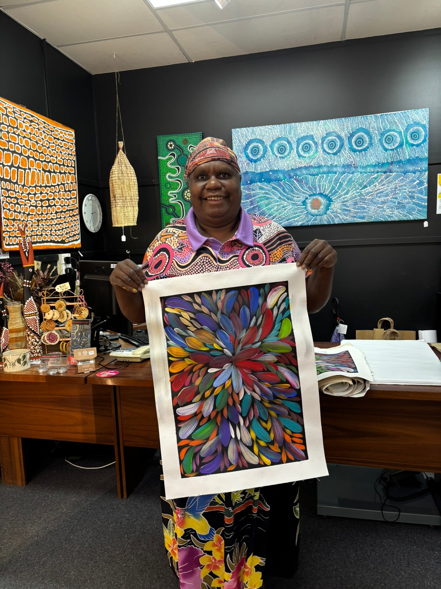 Louise Numina Napananka - Bush Medicine Leaves .57-8